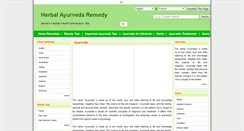 Desktop Screenshot of herbal-ayurveda-remedy.com